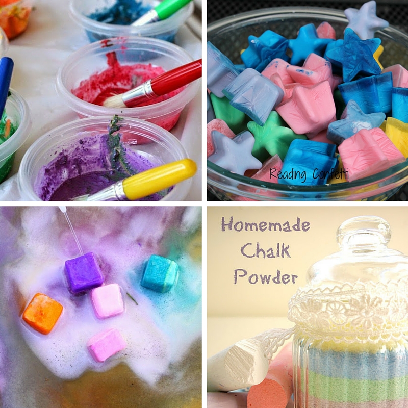 Homemade Chalk Powder - Laughing Kids Learn