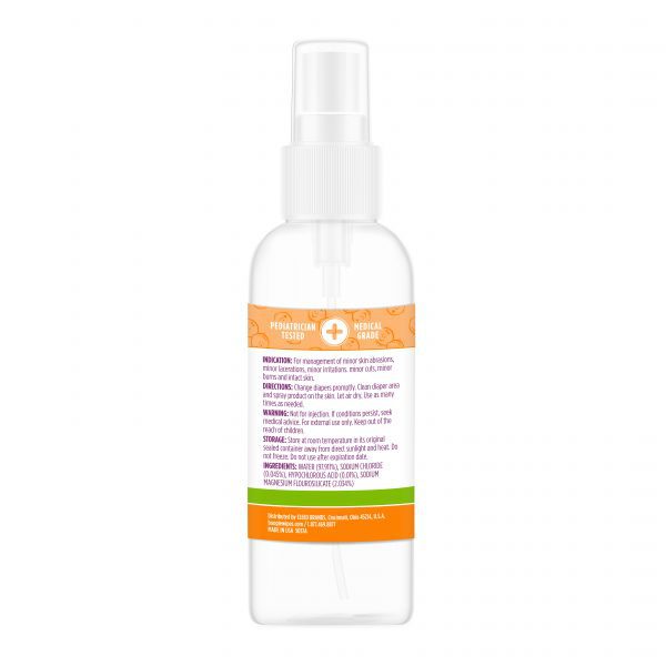 Boogie Diaper Irritation Gel Spray bottle back