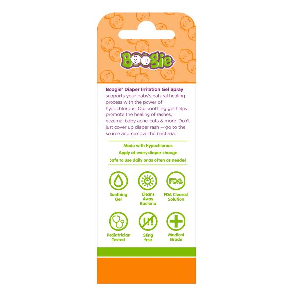 Boogie Diaper Irritation Gel Spray carton back