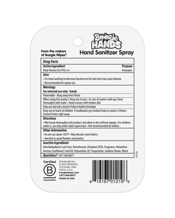 Boogie Hand Spray 2pk back