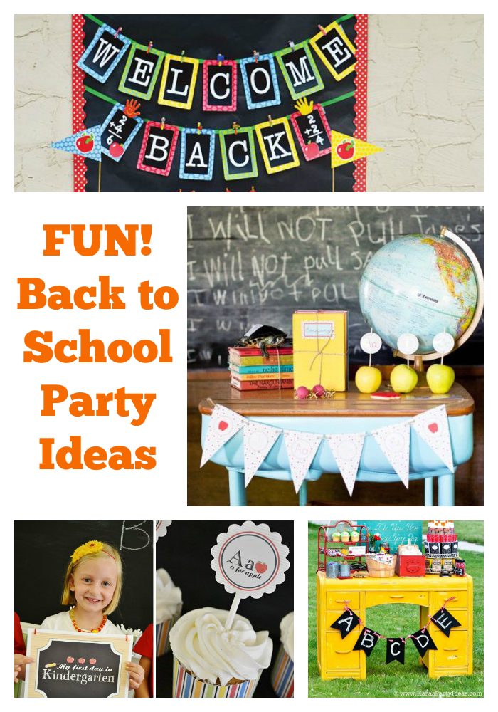 Fun Back to School Party Ideas! If you're looking for some fun ways to get your kids excited about going back to school, think about throwing a Back to School Party!